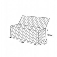 Габион ГСИ-К-1,5х0,5х0,5-С100-3,0-Ц